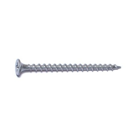 Midwest Fastener Deck Screw, #6 x 2-1/4 in, Steel, Flat Head, Phillips Drive, 30 PK 30605